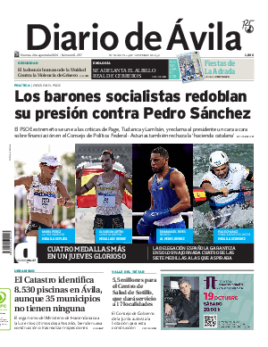 Portada Diario de Ávila