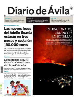 Portada Diario de Ávila