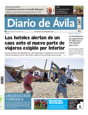 Portada Diario de Ávila