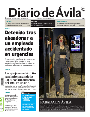 Portada Diario de Ávila