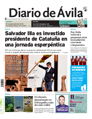 Portada Diario de Ávila