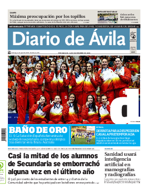 Portada Diario de Ávila