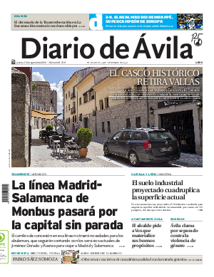 Portada Diario de Ávila