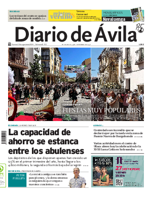 Portada Diario de Ávila