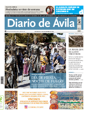 Portada Diario de Ávila