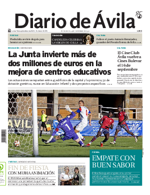 Portada Diario de Ávila