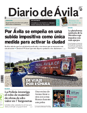 Portada Diario de Ávila