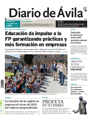 Portada Diario de Ávila