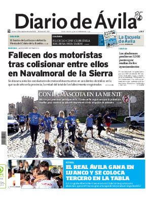 Portada Diario de Ávila