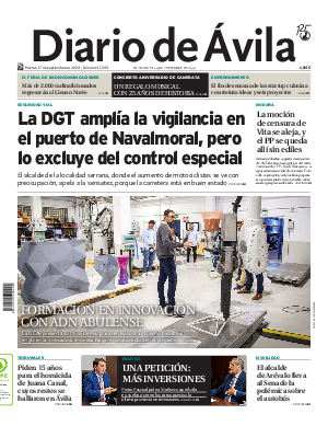 Portada Diario de Ávila