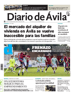 Portada Diario de Ávila