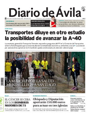 Portada Diario de Ávila