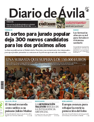 Portada Diario de Ávila