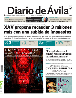 Portada Diario de Ávila