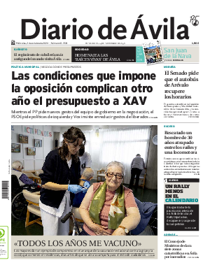 Portada Diario de Ávila