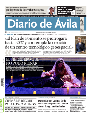 Portada Diario de Ávila