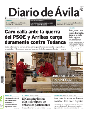 Portada Diario de Ávila