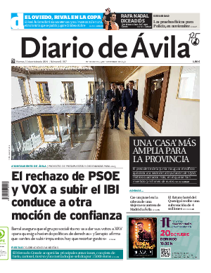 Portada Diario de Ávila