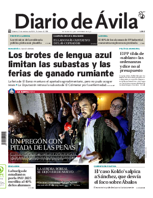 Portada Diario de Ávila