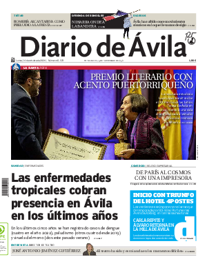 Portada Diario de Ávila