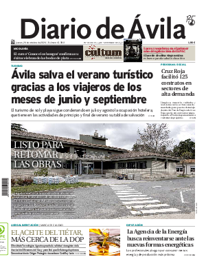 Portada Diario de Ávila