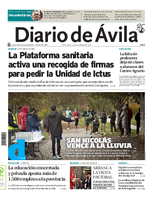 Portada Diario de Ávila