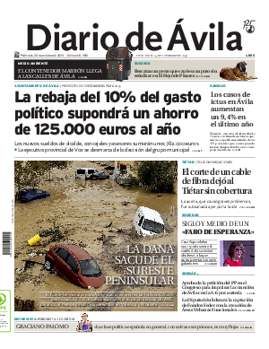 Portada Diario de Ávila