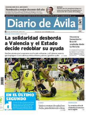 Portada Diario de Ávila