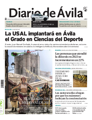 Portada Diario de Ávila