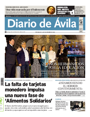 Portada Diario de Ávila