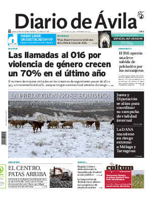 Portada Diario de Ávila