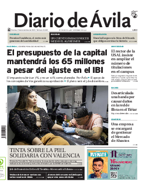 Portada Diario de Ávila