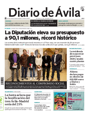 Portada Diario de Ávila