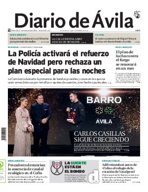 Portada Diario de Ávila