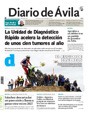 Portada Diario de Ávila