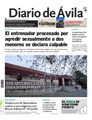 Portada Diario de Ávila