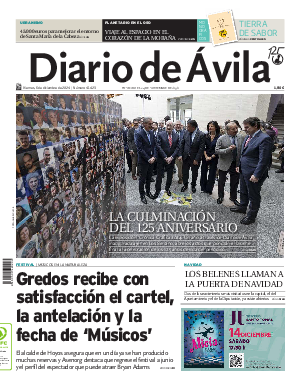 Portada Diario de Ávila