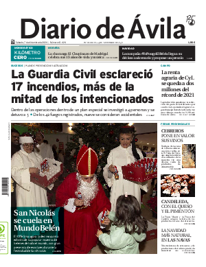 Portada Diario de Ávila