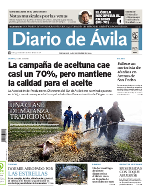 Portada Diario de Ávila