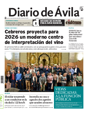 Portada Diario de Ávila