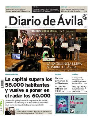 Portada Diario de Ávila