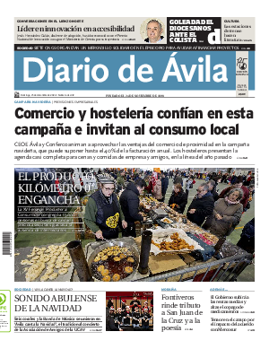 Portada Diario de Ávila