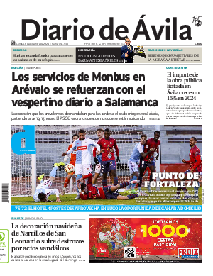 Portada Diario de Ávila