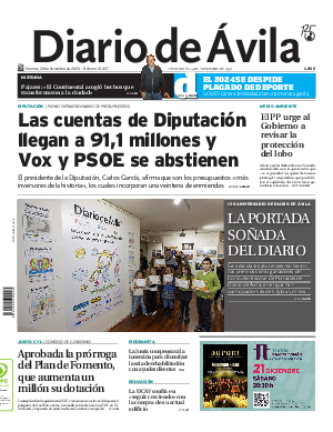 Portada Diario de Ávila