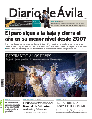 Portada Diario de Ávila