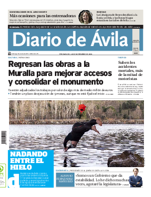 Portada Diario de Ávila