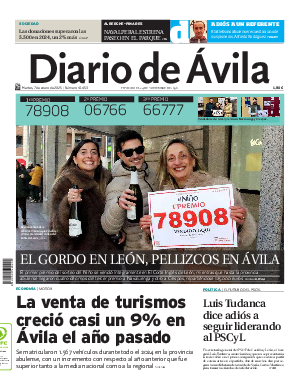 Portada Diario de Ávila