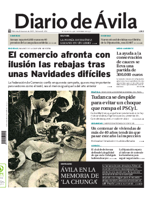 Portada Diario de Ávila