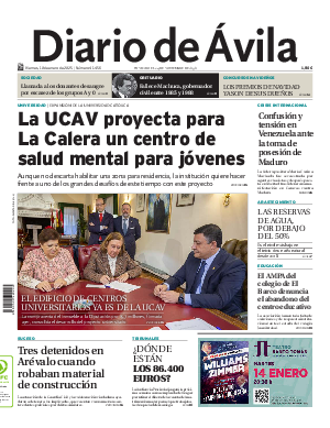 Portada Diario de Ávila