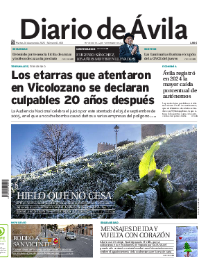 Portada Diario de Ávila